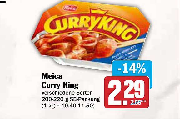 Meica Curry King verschiedene Sorten 200-220 g SB-Packung