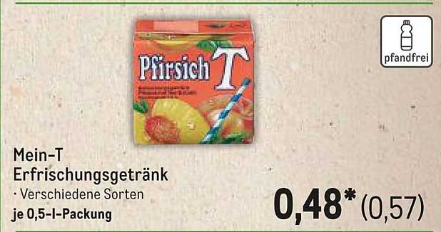 Mein-T Erfrischungsgetränk - Pfirsich