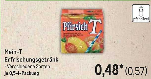 Mein-T Erfrischungsgetränk - Pfirsich Geschmack