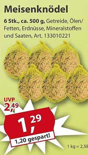 Meisenknödel 6 Stk. ca. 500 g