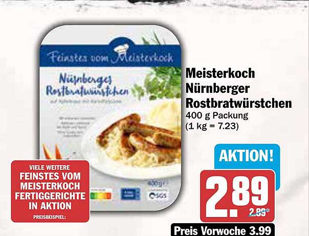 Meisterkoch Nürnberger Rostbratwürstchen 400 g