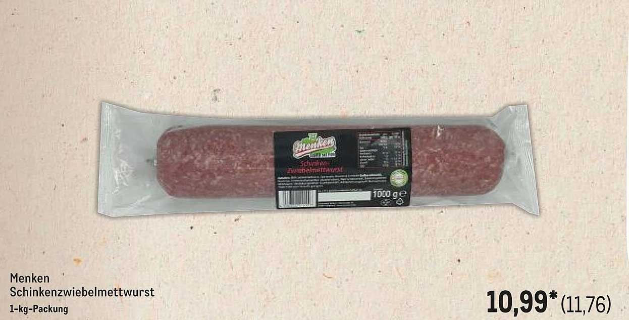 Menken Schinken zwiebelmett wurst 1-kg-Packung