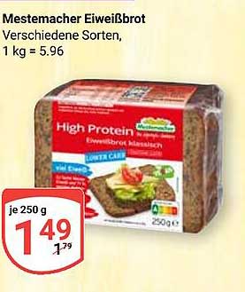 Mestemacher Eiweißbrot - Verschiedene Sorten, 250 g