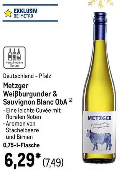 Metzger Weißburgunder & Sauvignon Blanc QbA