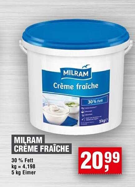 MILRAM Crème Fraîche 5 kg Eimer