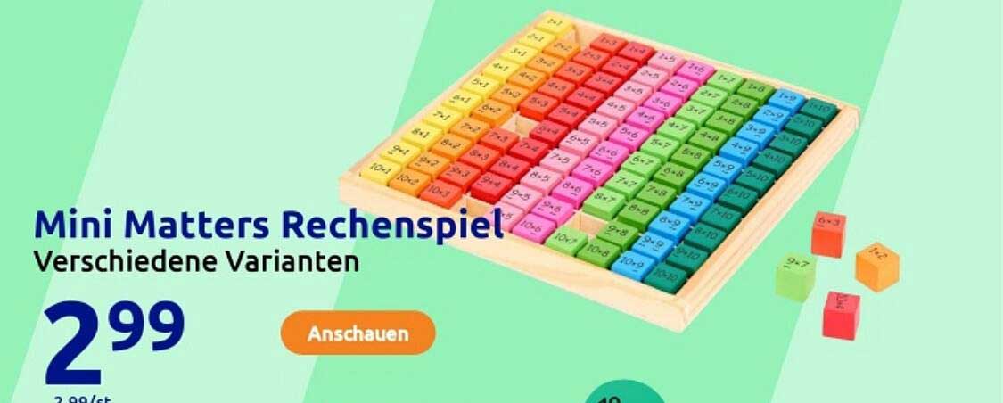 Mini Matters Rechenspiel - Verschiedene Varianten