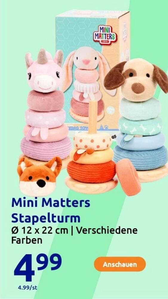 Mini Matters Stapelturm Ø 12 x 22 cm | Verschiedene Farben