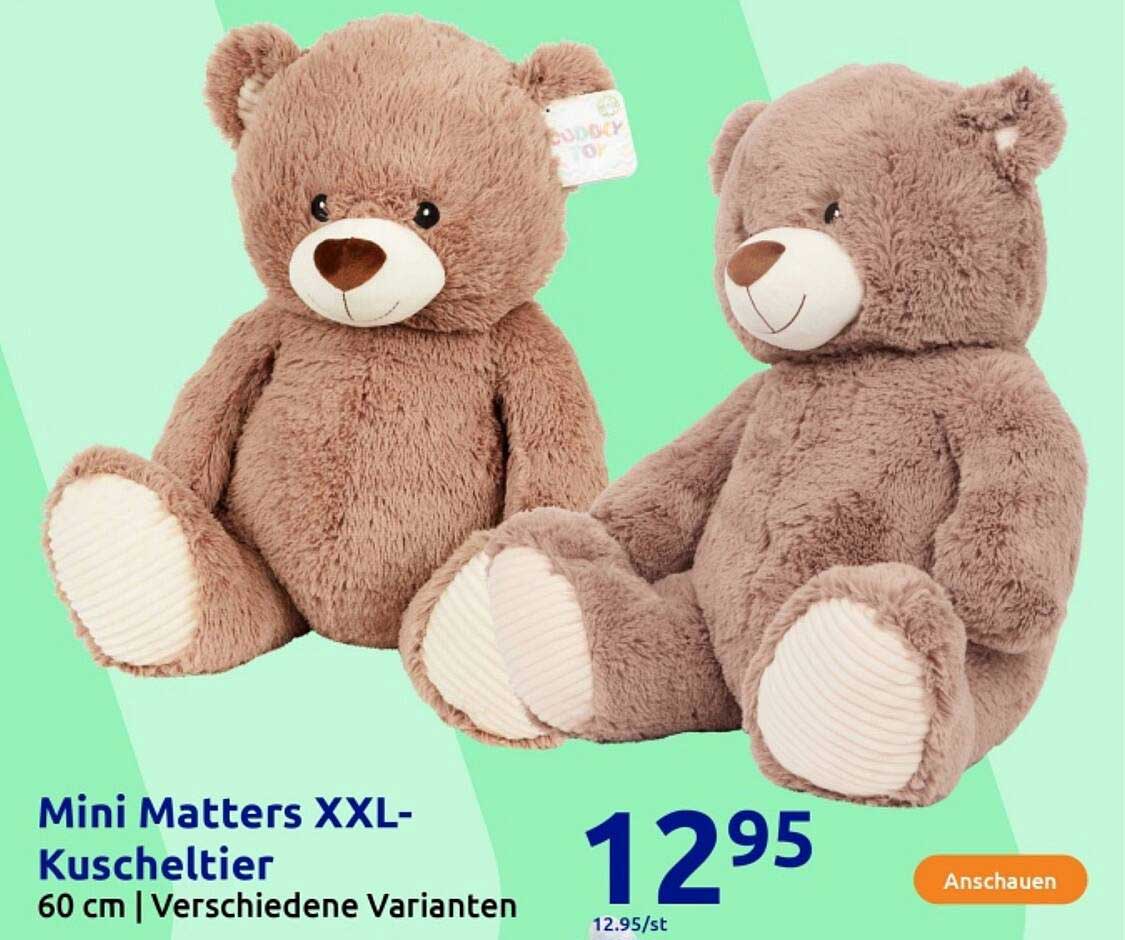 Mini Matters XXL-Kuscheltier 60 cm - Verschiedene Varianten