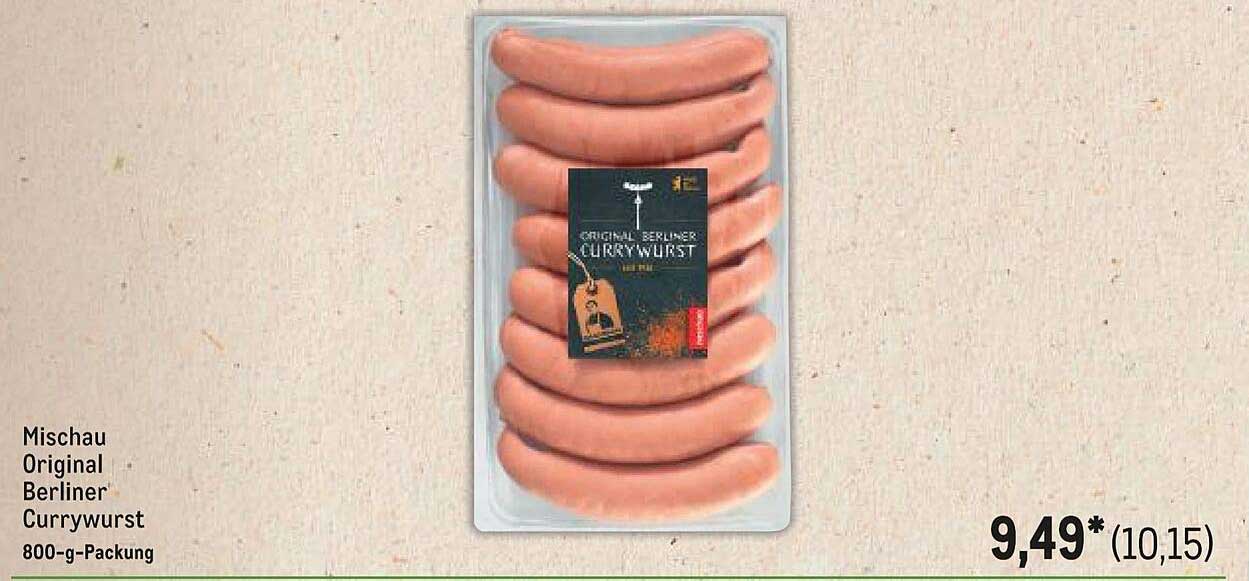 Mischau Original Berliner Currywurst 800-g-Packung