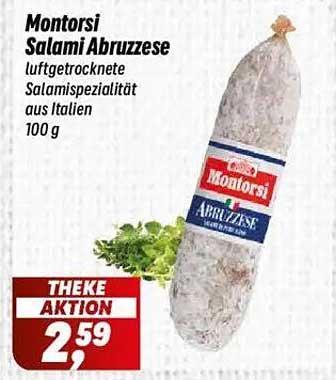 Montorsi Salami Abruzzese - luftgetrocknete Salamispezialität aus Italien