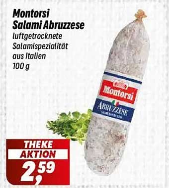 Montorsi Salami Abruzzese - luftgetrocknete Salamispezialität aus Italien