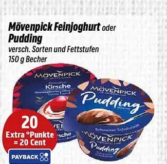 Mövenpick Feinjoghurt oder Pudding - verschiedene Sorten und Fettstufen (150 g Becher)