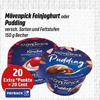 Mövenpick Feinjoghurt oder Pudding – verschiedene Sorten und Fettstufen