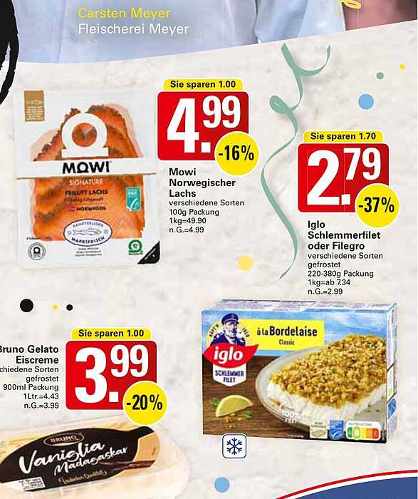 Mowi Norwegischer Lachs 100g