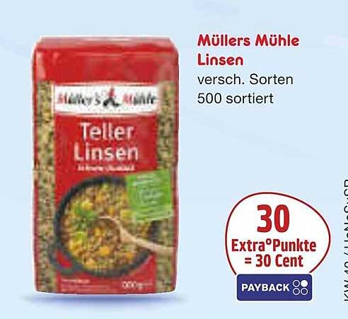 Müllers Mühle Linsen 500g - verschiedene Sorten