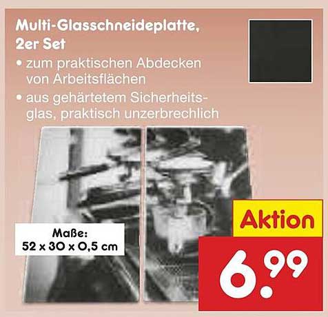 Multi-Glasschneideplatte, 2er Set