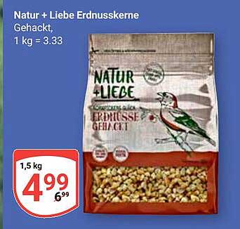 Natur + Liebe Erdnüsse gehackt 1,5 kg