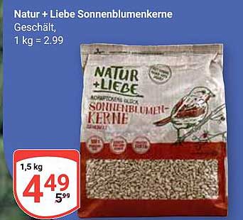 Natur + Liebe Sonnenblumenkerne 1,5 kg