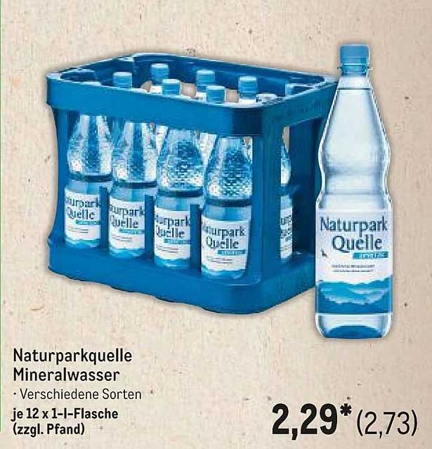 Naturparkquelle Mineralwasser - Verschiedene Sorten