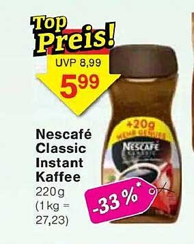 Nescafé Classic Instant Kaffee 220g