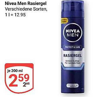 Nivea Men Rasiergel verschiedene Sorten, 200 ml