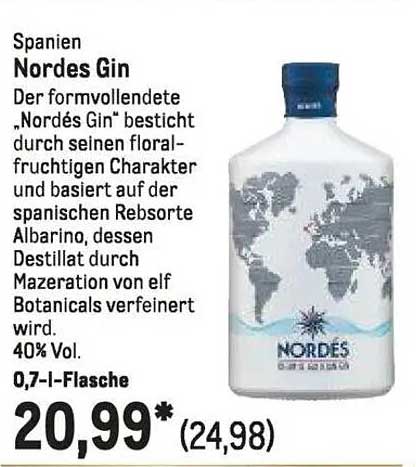 Nordés Gin 0,7 l Flasche