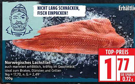 Norwegisches Lachfilet