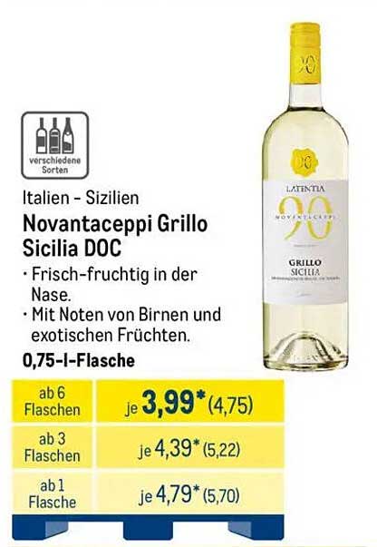 Novantaceppi Grillo Sicilia DOC