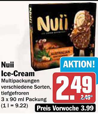 Nuii Ice-Cream Multipackungen verschiedene Sorten, tiefgefroren