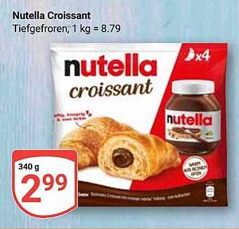 Nutella Croissant, 340 g für nur 2,99 €