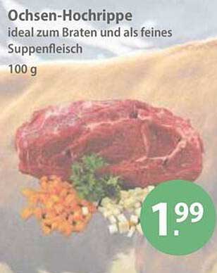 Ochsen-Hochrippe 100 g - Ideal zum Braten und als feines Suppenfleisch