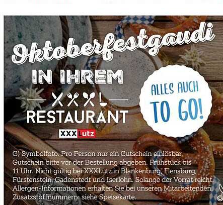 Oktoberfestgaudi in Ihrem XXXL Restaurant