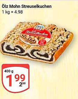 Ölz Mohn Streuselkuchen 400 g