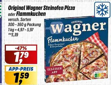 Original Wagner Steinofen Pizza oder Flammkuchen