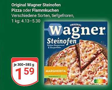 Original Wagner Steinofen Pizza oder Flammkuchen, verschiedene Sorten, tiefgefroren