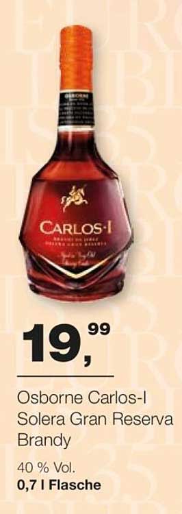 Osborne Carlos-I Solera Gran Reserva Brandy 0,7 l