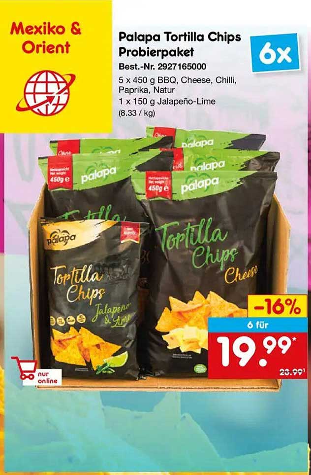 Palapa Tortilla Chips Probierpaket