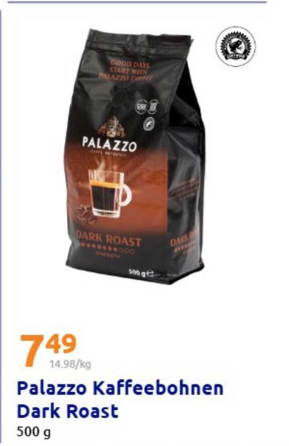 Palazzo Kaffeebohnen Dark Roast 500 g