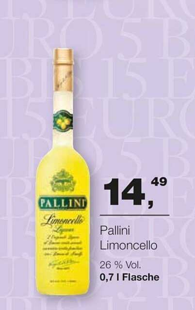 Pallini Limoncello 0,7 l Flasche - Ein Genuss aus Italien