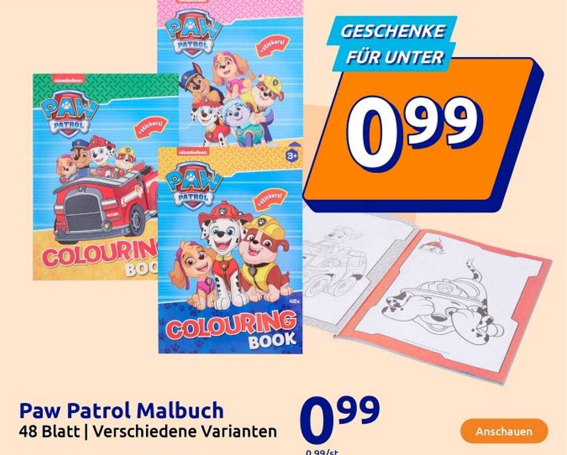 Paw Patrol Malbuch - 48 Blatt | Verschiedene Varianten