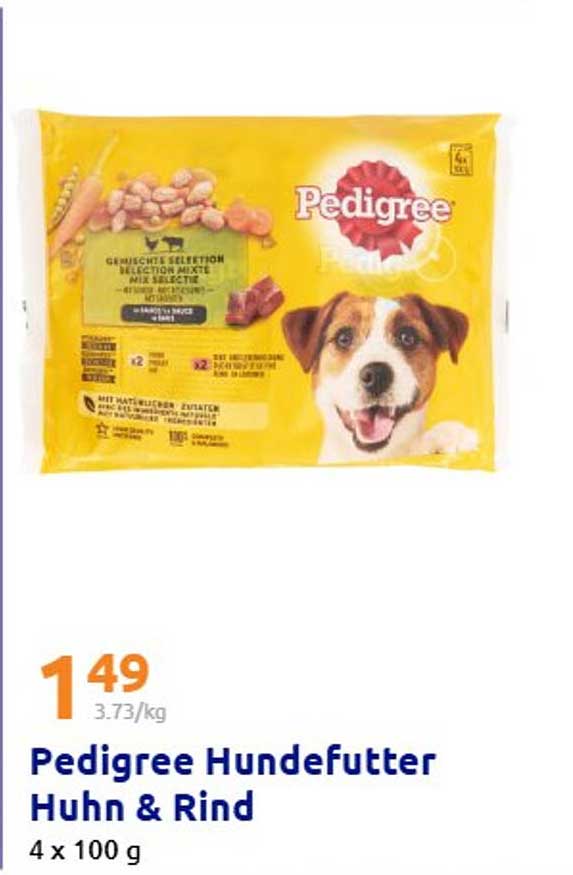 Pedigree Hundefutter Huhn & Rind