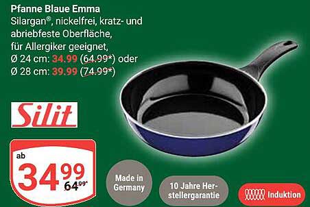 Pfanne Blaue Emma von Silit - Silargan® beschichtet