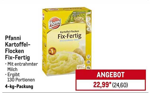 Pfanni Kartoffel-Flocken Fix-Fertig 4-kg-Packung