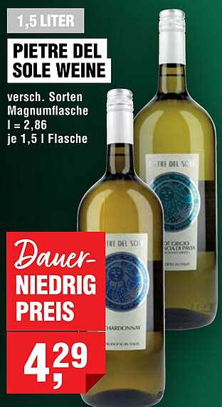 PIETRE DEL SOLE WEINE - 1,5 L Magnumflasche