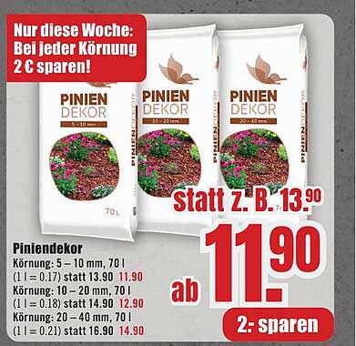 Pinien Dekor 70L – Perfekte Bodenabdeckung für Garten und Balkon