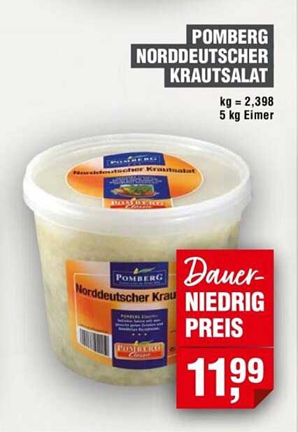 Pomberg Norddeutscher Krautsalat 5 kg Eimer
