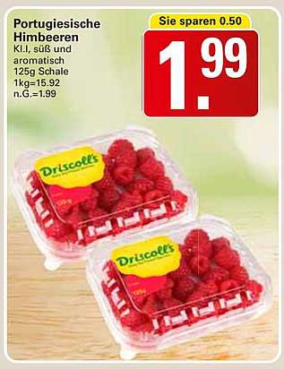 Portugiesische Himbeeren 125g