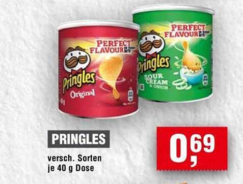 PRINGLES - verschiedene Sorten je 40 g Dose