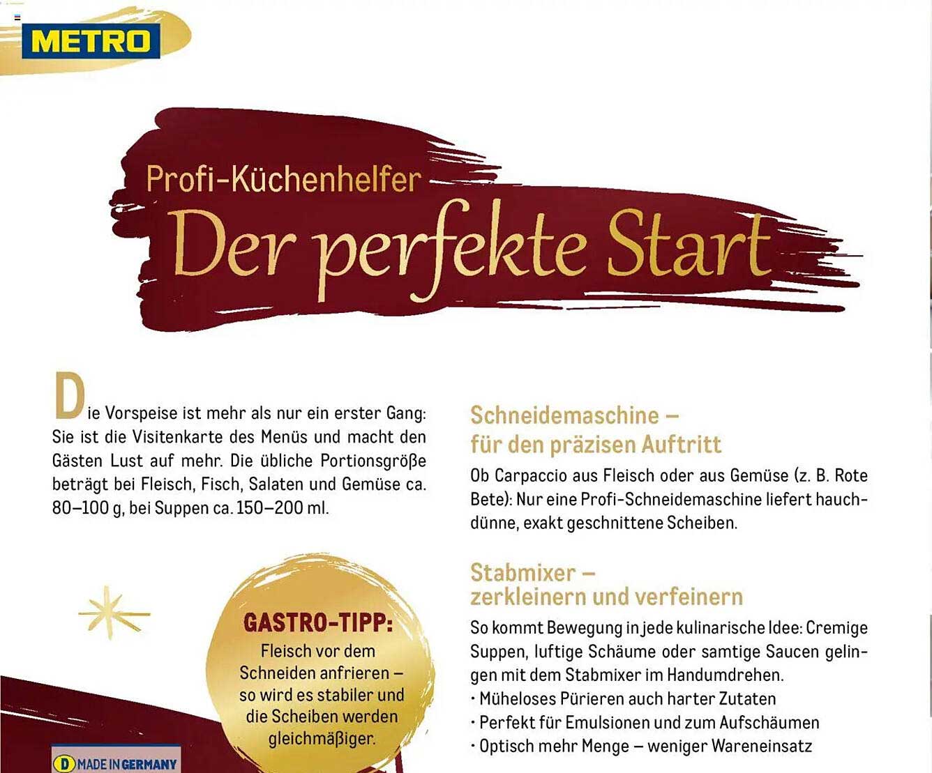 Profi-Küchenhelfer - Der perfekte Start