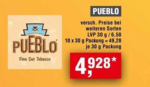 Pueblo Feine Schnitttabak 30 g